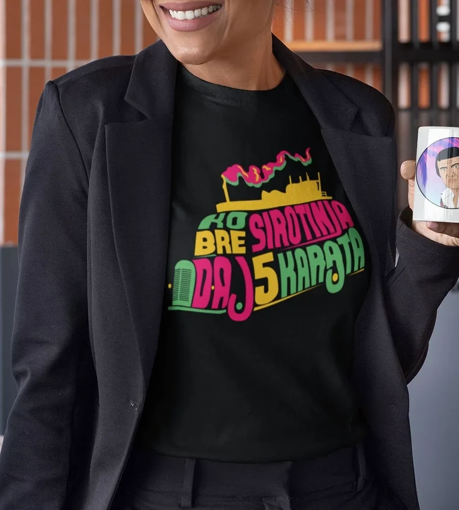 Ko bre sirotinja print on a t-shirt Ko bre sirotinja na majici