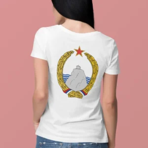 Montenegro coat of arms printed on a t-shirt Grb Crne Gore na majici
