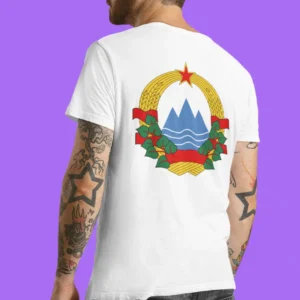 Slovenia coat of arms printed on a t-shirt Grb Slovenije na majici