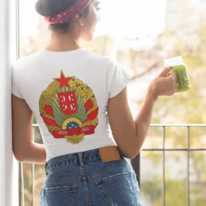 Serbia coat of arms printed on a t-shirt Grb Srbije na majici
